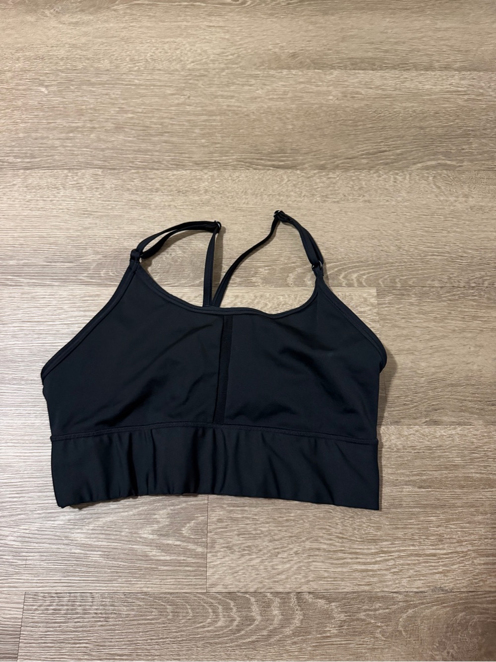 Nike Black Adjustable-Strap Sports Bra Top